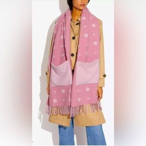 Oversize Coach Wool Muffler, Made in Italy